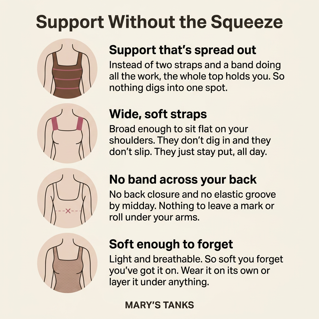 Maggie's Tank Built-In Bra Comfort Shaper Tank
