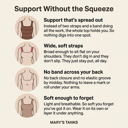 Maggie's Tank Built-In Bra Comfort Shaper Tank